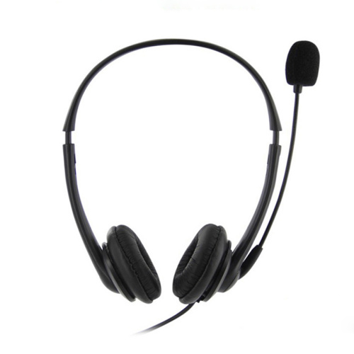 Headset stereo 3.5mm &amp; USB Wired dengan mikrofon untuk laptop