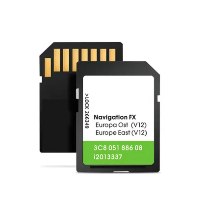 Fx East V12 310 Card Mapa - VW RNS Full Navigation Maps & GPS SD Card