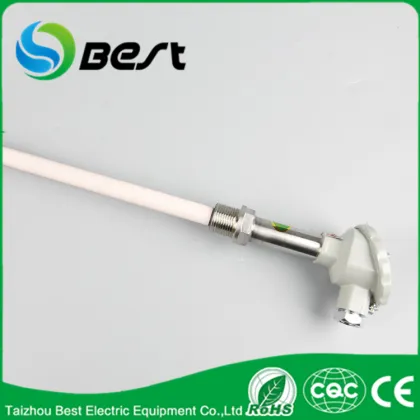 High temperature ceramic Pt-Rh s type thermocouple