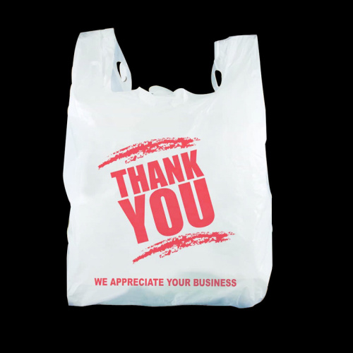 Color Printed HDPE Customized Design Thank You Printed Plastic Bag