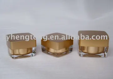 Square acrylic jar,cream jar, plastic jar,cosmetic jar
