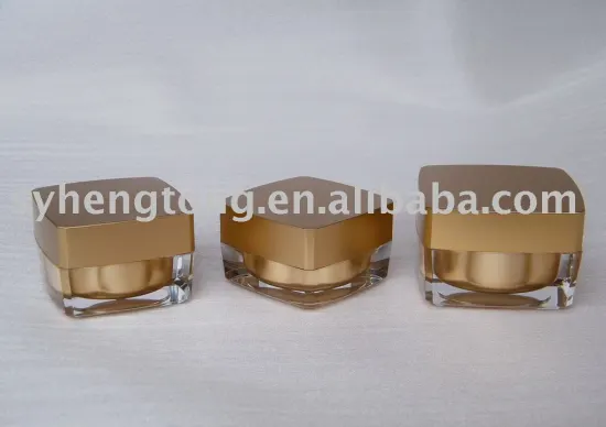 Square acrylic jar,cream jar, plastic jar,cosmetic jar