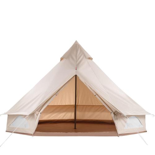 4/6 Person Canvas Bell Tent with Stove Jack