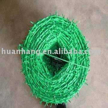 pvc coated barbed wire (factory)