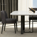 Conjunto de mesa retangular de aço inoxidável