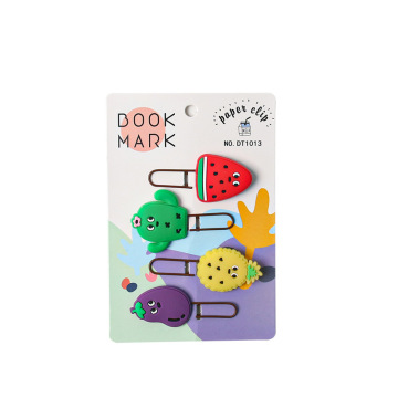 Creative Kawaii Cartoon Metal Paper Clips, 8 стилей