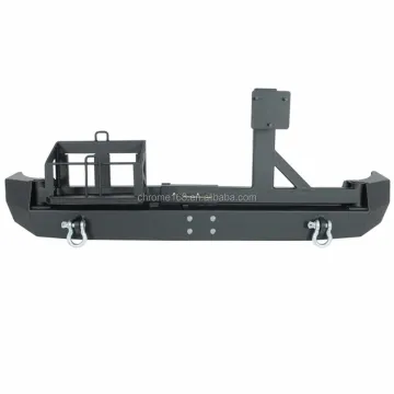Off-Road Accessories: Steel Rear Bumper with Tire Rack and Oil Bucket Bracket for FJ Cruiser 2007+