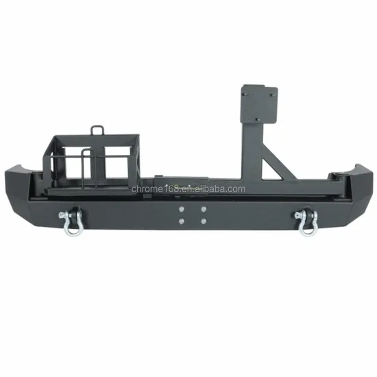 Off-Road Accessories: Steel Rear Bumper with Tire Rack and Oil Bucket Bracket for FJ Cruiser 2007+