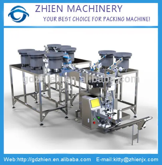 Bicycle spare parts pillow bag packing machine