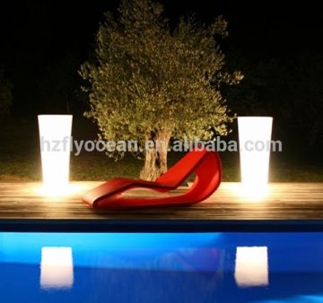 FO-9522 Tall Square LED LED Illuminate Flower Pot for decor