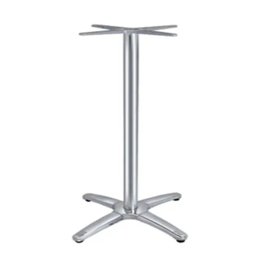 Silver Color Polish Four Feet Cast Iron Table Base