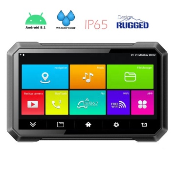 Νεότερο 7 ιντσών IP65 Android 8.1 Navigator φορτηγού με δυνατότητες ζωντανής κυκλοφορίας και GPS