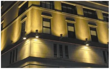 Outdoor plaza landscape lighting design