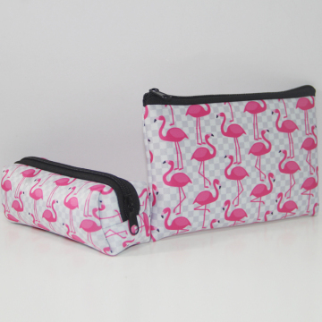 Neoprene makeup bag cosmetic case with zipper
