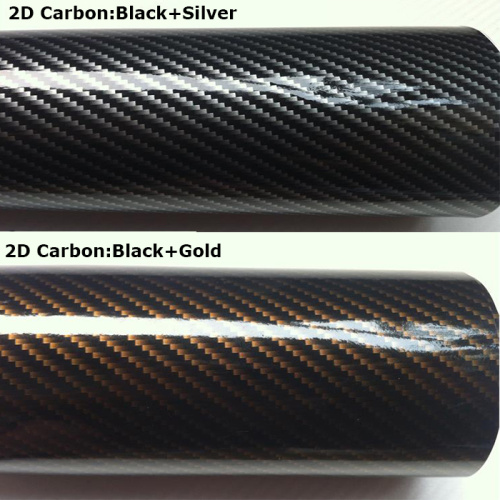 2D Black Silver Carbon Fiber Film