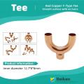 Accesorio en T de cobre para sistemas de tuberías