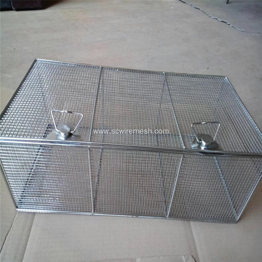 304 Stainless Steel Wire Basket Series with Lid