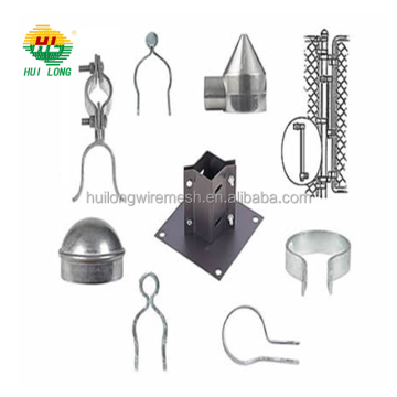 Metal Chain Link Fence Post Caps and Clamps