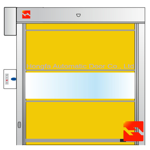 Intelligent Air Shower PVC High Speed Rolling Door