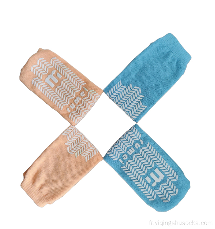 Chaussettes avec l'adhérence pour l'hôpital Soft et Sweat Absorbants Slipper Choques