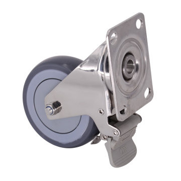 5 inch TPR caster với tổng phanh