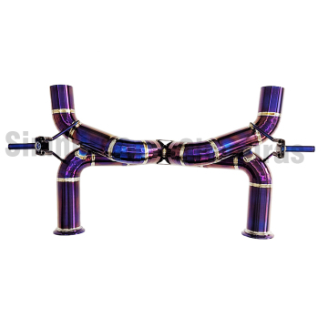 3" Purple X-Pipe Titanium Exhaust System for 18-22 Lamborghini Huracan EVO PRO-1
