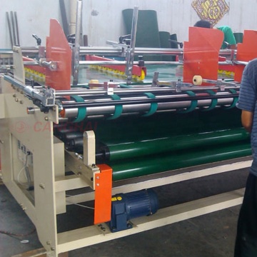 Semiautomatic box corrugated folder gluer machine