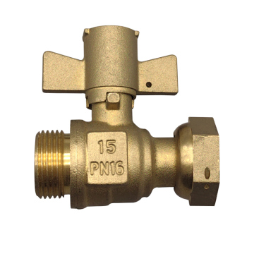 Ottone personalizzato 1/2 "-2" Valvole a sfera del misuratore dell'acqua bloccabile