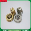 Roller ball bearing kuningan U alur katrol