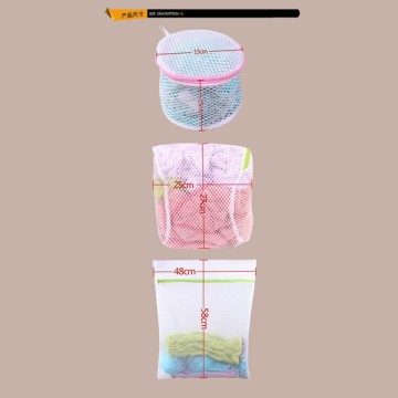 2015 yiwu famous brand supplier polyester mesh fabric plastic washable laundry bag for washing machine