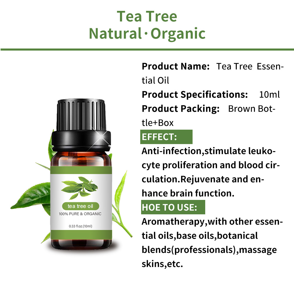 Perbaikan Organik Anti gatal minyak pohon teh organik