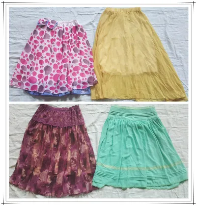 Used Lady Silk Skirt