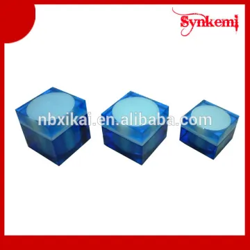 Recycled plastic blue cosmetic jars 50ml