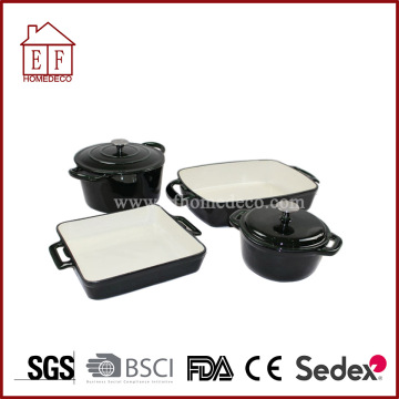 Set Peralatan Masak Dalaman Porselin Enamel