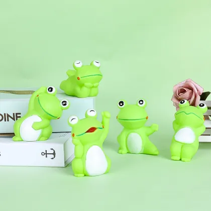Bath Mini Green Frog PVC Animal Toy