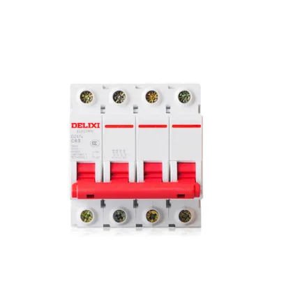 Hot Sale Large Stock DZ47 4P 63A MC Circuit Breakers Delixi