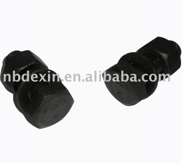 hex bolt with nut and washer