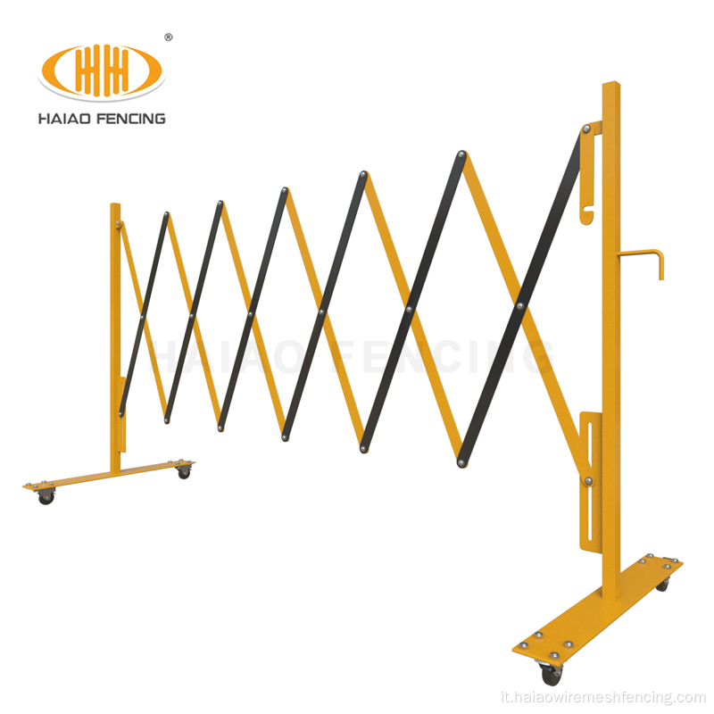 Traffico stradale mobile retrattile Espantibile barriera in metallo