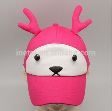 Lovely animal image 100% cotton children baseball cap Wholesale