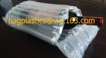 air cushion pillow bags, inflatable air filled pillow bag, shockproof recycable air pillow glass bottle bag