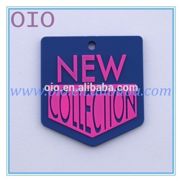 2015 OIO washable adhesive Hot sale t3d silicone clothing label silicone label