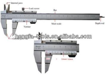 Hot 150mm/200mm/300mm high quality and precision heavy duty adjustable digital Vernior Caliper/plastic vernior caliper
