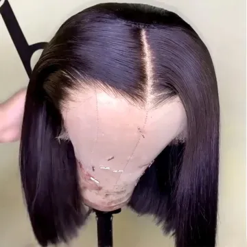 Wholesale Transparent Lace Front Wig Short Bob Lace Wigs For Black Women Brazilian Virgin Human Cuticle Aligned Hair Wigs