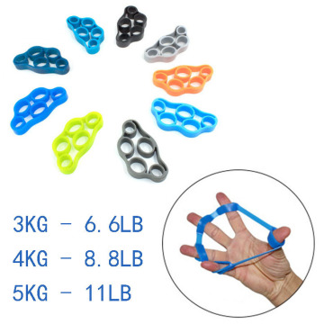 Silicone Finger Gripper Strength Trainer: Resistance Band for Hand Grip and Wrist Exercises