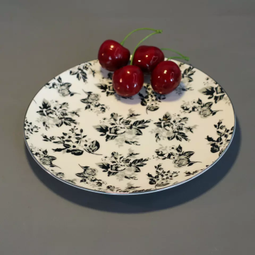 Butterfly Orchid Bone China Porcelain Plate