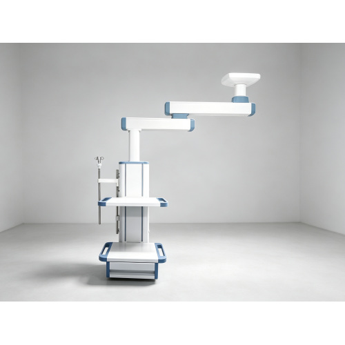 Double Arm Surgical Ceiling Pendant, Each Joint 340° Free Rotation With Lock Brake, Integrated Gas Outlet Power Socket Infusion