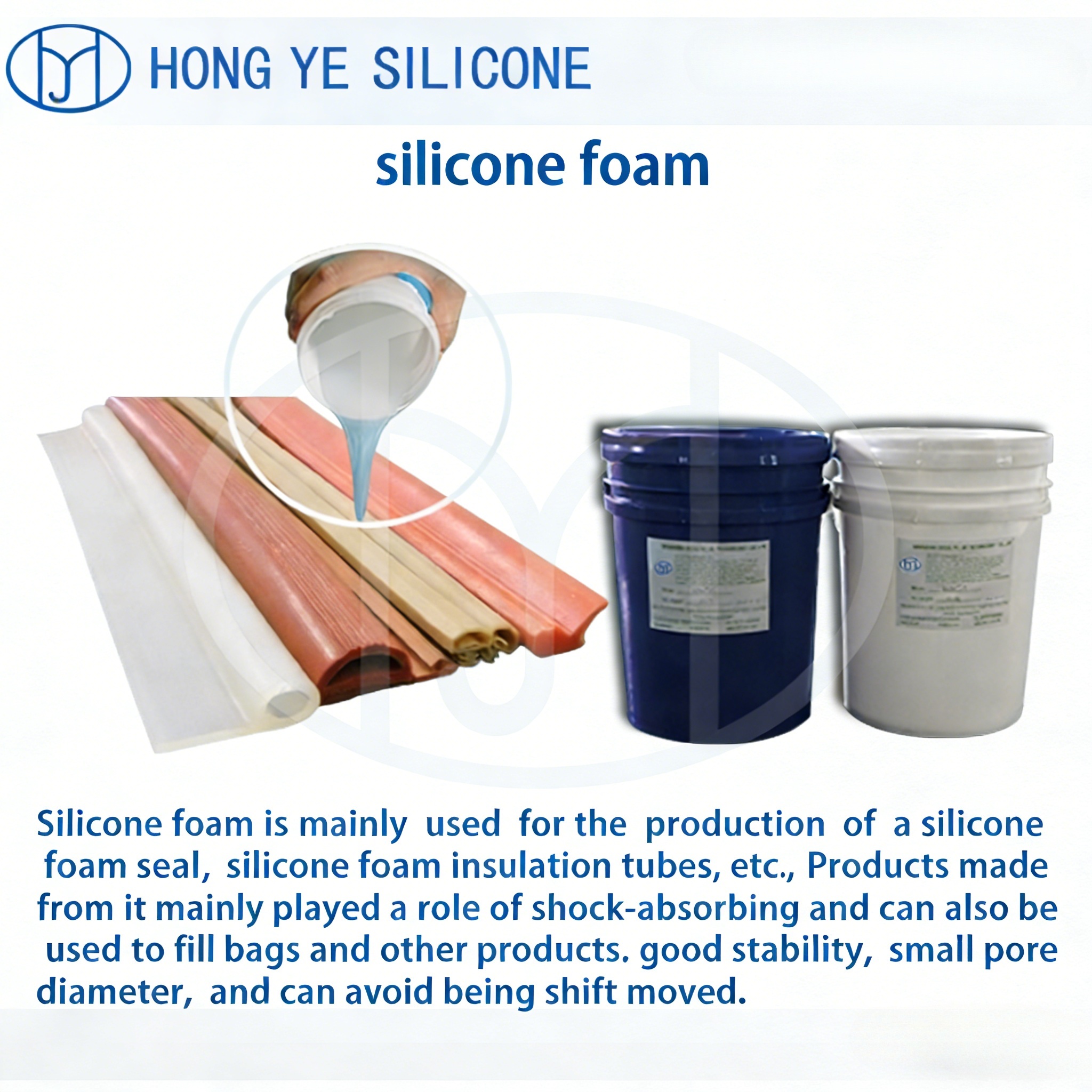 silicone foamed