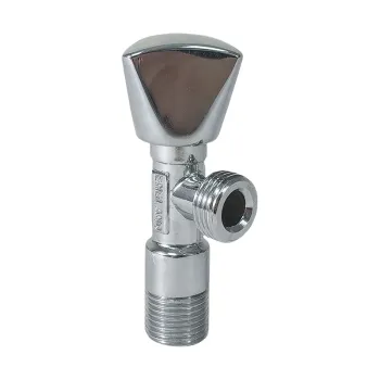 High Quality Brass Angle Valve with ABS Handle and Chrome Finish
