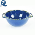 Vajilla de cerámica redonda de cerámica de cocina personalizada de la olla de sopa