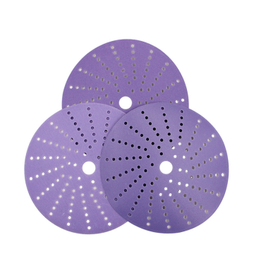 Purple Sandpaper Aluminum Oxide Abrasive Multi-Hole Porous Sanding Disc